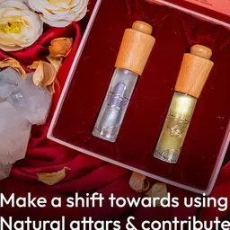 Nirmalaya Set Of 2 Emerald & Inception Long Lasting Attar - 8ml Each image 3