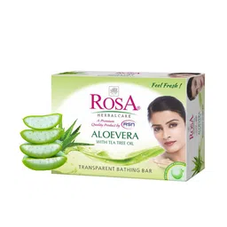 ROSA Set Of 11 Mint, Neem, Peach & Olive & Strawberry Soaps - 100g Each image 4