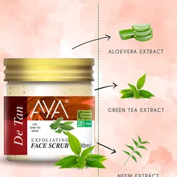 AYA Set of De Tan & Pomegranate Exfoliating Face Scrubs - 100 ml Each image 4