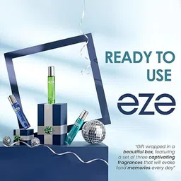 EZE Set Of 3 Men Long Lasting Eau De Parfum 18ml Each - Surge + Elation + Nomad image 3