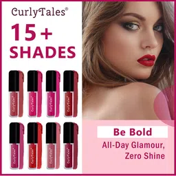 CurlyTales Set of 4 Weightless Matte Liquid Lipsticks - 4 ml each image 2