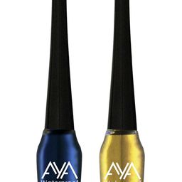 AYA Set of 2 Blue and Golden Waterproof Eyeliner 5ml Each image 4