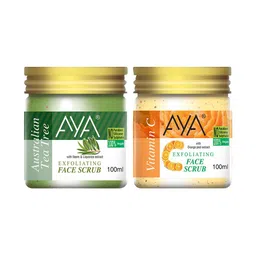 AYA Set Of 2 Tea Tree & Vitamin C Exfoliating Face Scrubs - 100 ml Each image 5