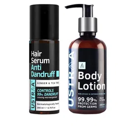 Ustraa Set of 2 Anti Dandruff Hair Serum & Body Lotion-18