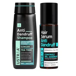 Ustraa Men Black Combo Of Anti-Dandruff Hair Shampoo & Serum-50