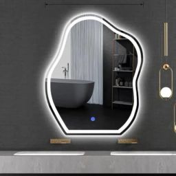 NEW OVAL 24*18 INCH LED MIRROR WITH THREE LIGHTS d4 Bathroom Mirror-image-12