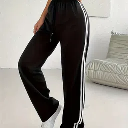 dockstreet Women Striped White Track Pants-picture-39