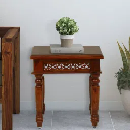 mudramark from pepperfry Avantika Sheesham Wood End Table In Scratch Resistant Honey Oak Finish-picture-28
