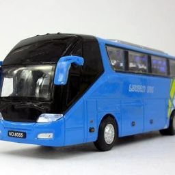 tourist travel bus with open door Die Cast bus Vehicles toy-11