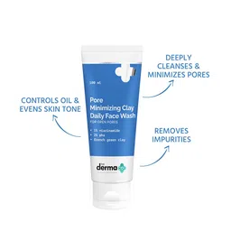 The Derma co. Pore Minimizing Clay Daily Face Wash with 1% Niacinamide & 2% PHA 100ml image 4