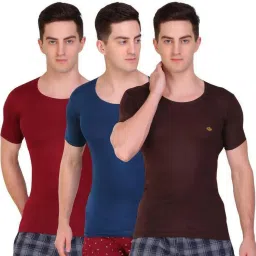 Pack of 3 Titanic Dyed Men Vest-image-24