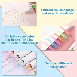 searegal Linear Roller Curve Highlighter Pens Set image 4