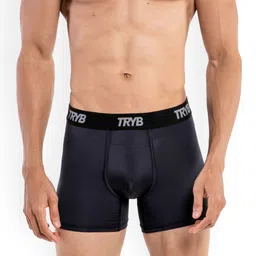 TRYB Square Cut Outer Elasticated Trunk TRYB-Activ Sqcut-Black-S-0