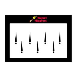 Comet Busters 7 Pcs Reusable Designer Bindis - Black-10
