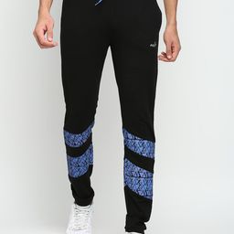 FiTZ Men Printed Cotton Mid-Rise Track Pants-picture-18