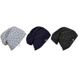 VIMAL JONNEY Unisex Black & Grey Printed Beanie-22