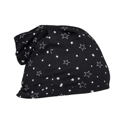 VIMAL JONNEY Unisex Black & White Printed Beanie-24