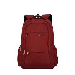 COSMUS Unisex Maroon & Black Solid Backpack-2