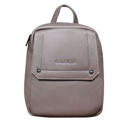 CALFNERO Women Leather Non-Padded Shoulder Straps Backpack-image-26
