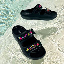 KazarMax Girls Self Design Waterproof Flip Flops-54