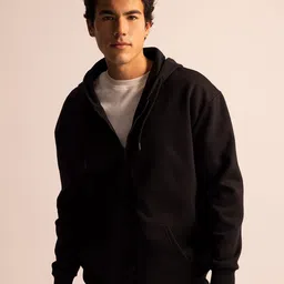 DeFacto Full Sleeve Open-Front Hooded Sweater-image-9
