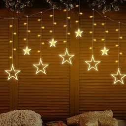 ENORMITY Yellow Star Shape String Lights image 1