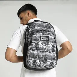 Puma Ergonomic Camouflage Printed Academy Backpack-image-83