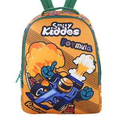 Smily Kiddos Kids Racing Theme Graphic Backpack-20