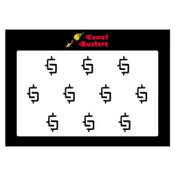 Comet Busters 10 Pcs Reusable Designer Bindis - Black-11