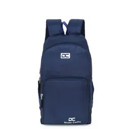 Dezire Crafts Unisex Navy Blue & White Solid Backpack-43