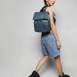 HAUTE SAUCE by  Campus Sutra The Venture Mini Non-Padded Leather Backpack-21
