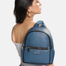 HAUTE SAUCE by  Campus SutraThe Curve Mini Non-Padded Leather Backpack-23