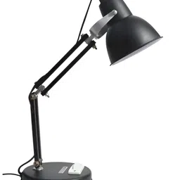 SPARK WORLD Black Metal Quirky Bell Shaped Table Lamp-19