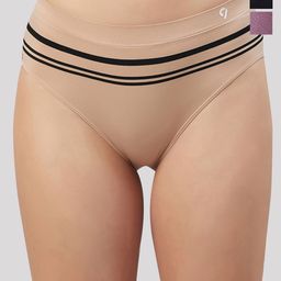 C9 AIRWEAR Pack of 3 Striped Seamless Hipster Briefs-picture-22
