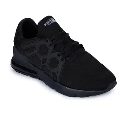 Liberty Men Black Mesh Running Non-Marking Shoes-picture-6