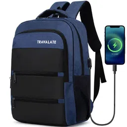 TRAVALATE Unisex Backpack with USB Charging Port-20