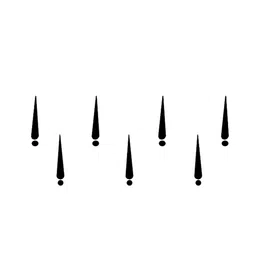 Comet Busters 7 Pcs Reusable Designer Bindis - Black image 3