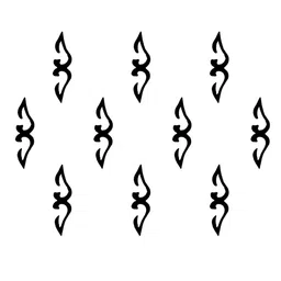 Comet Busters 10 Pcs Reusable Designer Bindis - Black image 2