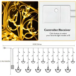 ENORMITY  Yellow Diya Shaped  LED String Lights image 3