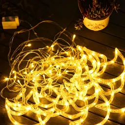 ENORMITY  Yellow Diya Shaped  LED String Lights image 4
