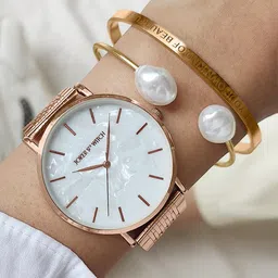 JOKER & WITCH Women Rose Gold-Toned Della Watch Bracelet Stack Gift Set JWBS553-image-45
