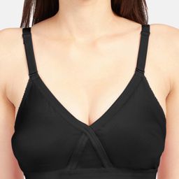 Sonari Black Set Of 2 Non Padded Non Wired Regular Bra image 5