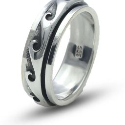 925 Silver Zircon Studded Ring,Adjustable|Lifetime Plating Silver Silver Plated Ring-image-63