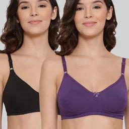 LYRA Pack Of 2 Combed Cotton Seamless Moulded Encircled Bra-image-43