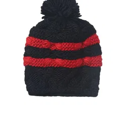 EL REGALO Unisex Kids Black & Red Beanie-image-83