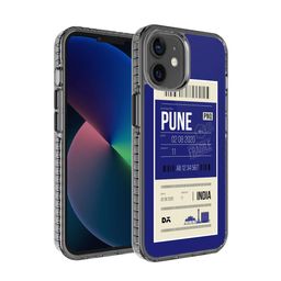DailyObjects Blue & White Pune City Tag iPhone 12 Mini Back Case-14
