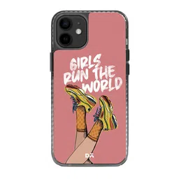 DailyObjects Run The World Printed iPhone 12 Mini Super Slim Back Case image 2