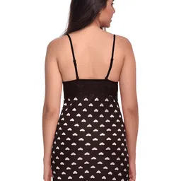 AROUSY Pack Of 2 Self Design Shoulder Straps Net Baby Doll image 4