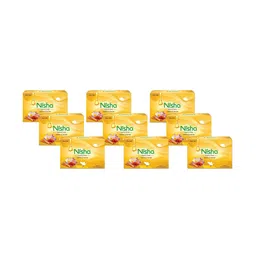 Nisha Set Of 12 Saffron and Sandal Bathing Soaps - 100gm Each-17