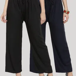 Clora Creation Women Black 2 Palazzos-image-83